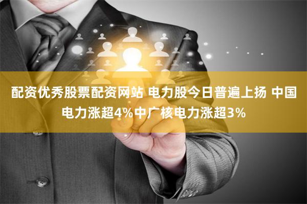 配资优秀股票配资网站 电力股今日普遍上扬 中国电力涨超4%中广核电力涨超3%